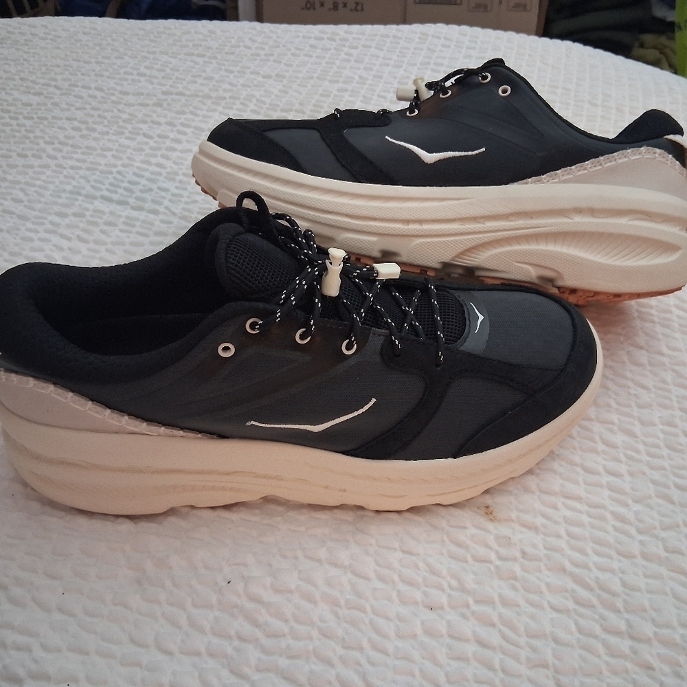 Hoka One One Bondi B3LS Black Alabaster Running Shoe 1155351-BKLB Men Sz 11 New